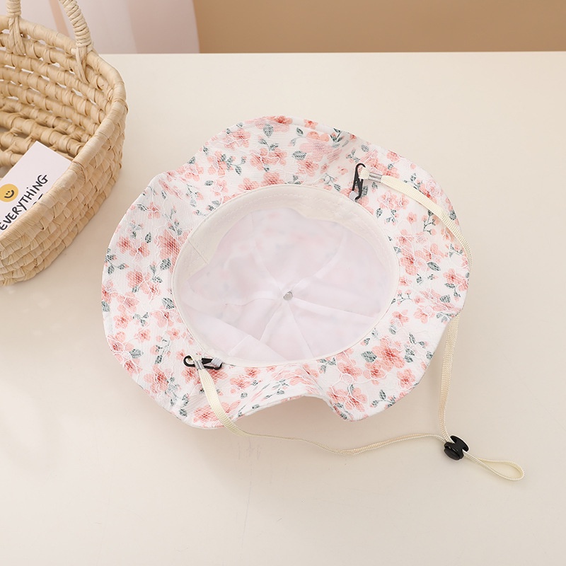 Mũ Tai Bèo Mềm Mại Chống Nắng Đính Nơ Hoa Thời Trang Xuân Hè Cho Bé Gái