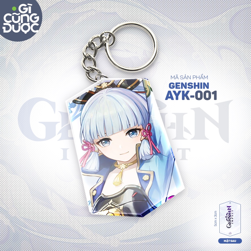 Móc khóa Genshin Impact Cyno Nilou Raiden Zhongli BST 2209