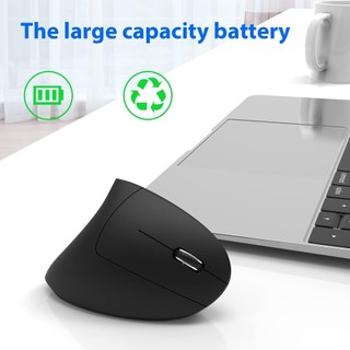 Vertical Mouse, Ergonomic Mouse Wireless, Computer Mouse with 2.4G Portable Slim Optical Cordless Mouse Silent for Laptop Optical Mouse with 6 Buttons for Laptop, MacBook