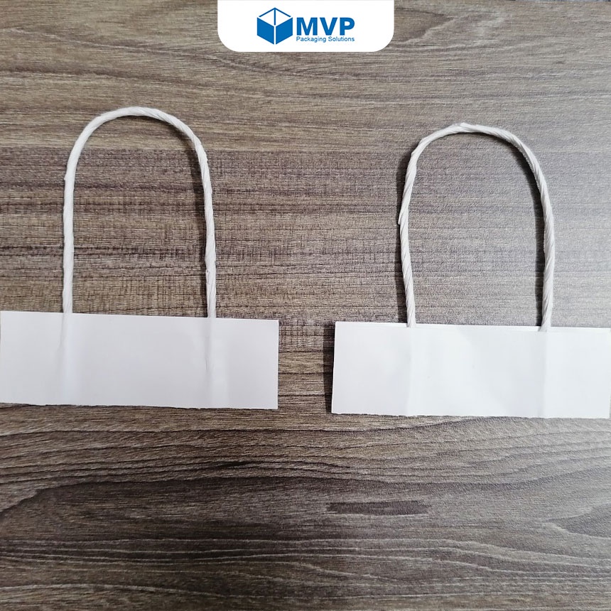 100 cái - Quai túi giấy dây giấy kraft xoán, quai dán túi giấy kraft