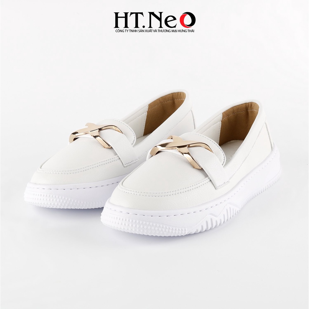 Giày da nữ -  giày nữ HT.NEO da bò mềm mại, thiết kế nơ da nhẹ nhàng, tiện lợi  và trẻ trung NU118