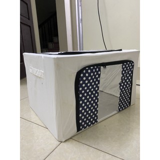 Tủ vải đựng đồ khung thép chịu lực cao cấp khung thép xếp gọn quần áo,chăn màn (khogiadung4.0)