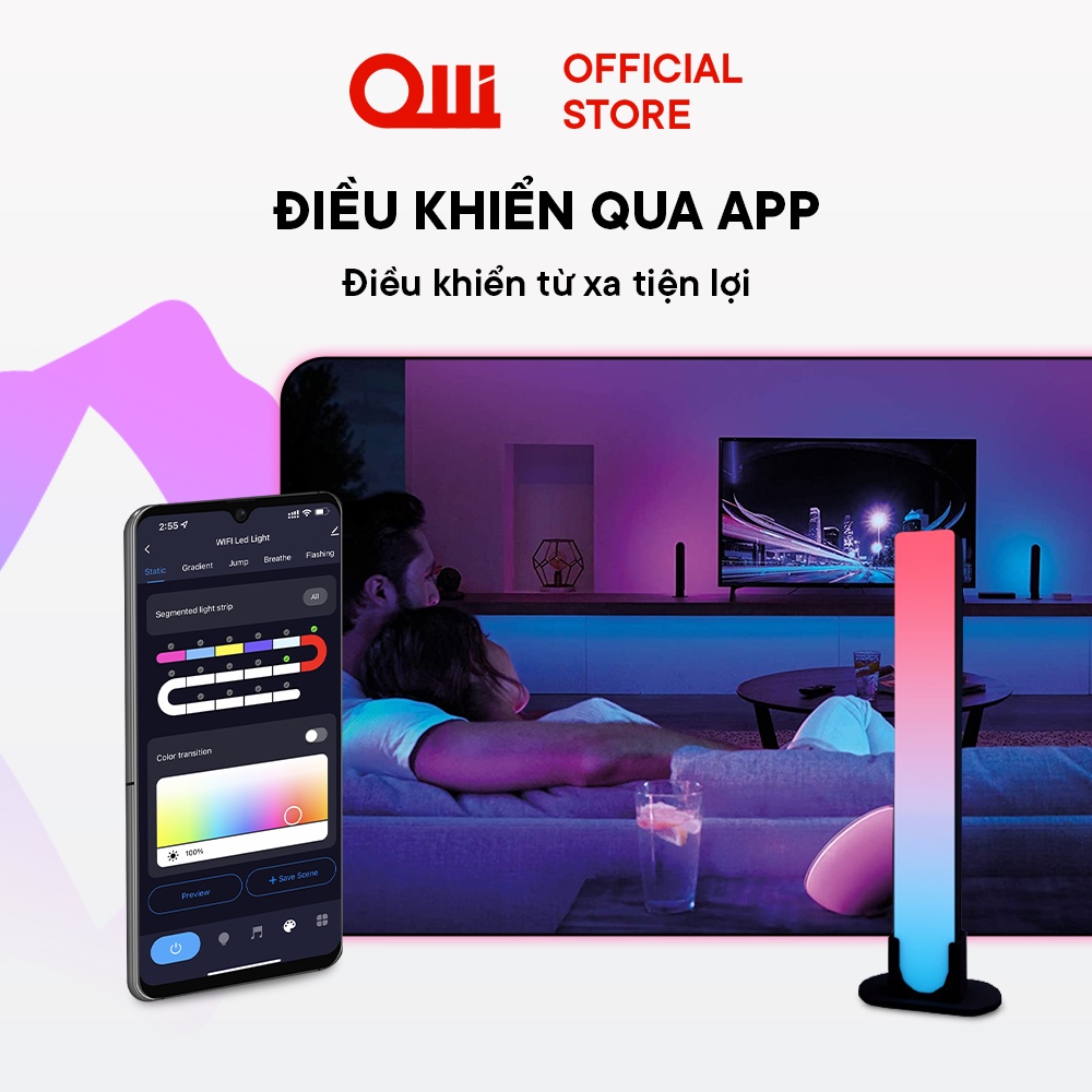 LED Thanh Gaming Thông Minh RGB OLLI LD1.1 Wifi