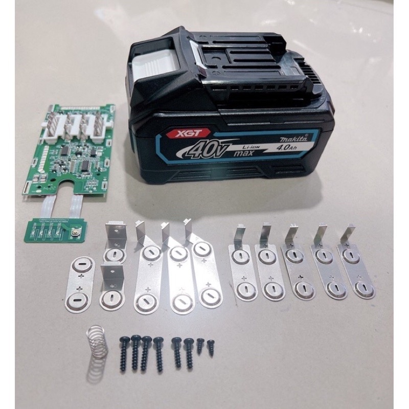 Vỏ mạch Makita 40v 4A Cell 21700.mạch nhận sạc zin có leb báo pin