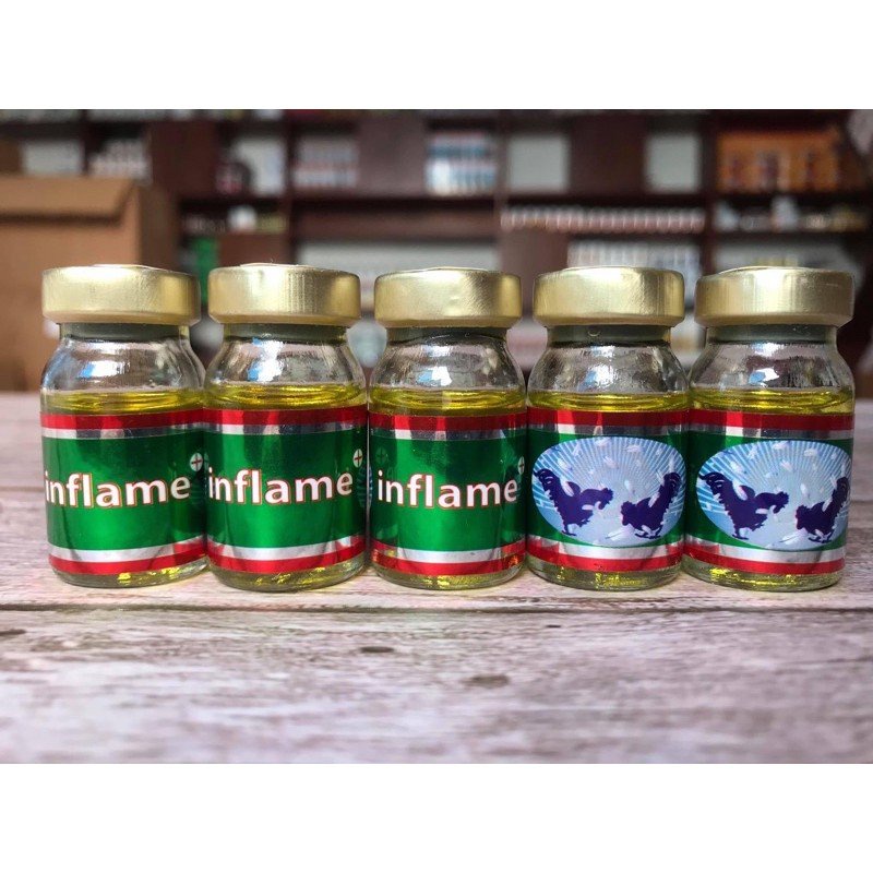Sản phẩm làm lành tang gà đá Inflame, chai 5ml, nhập khẩu chính hãng Thái Lan