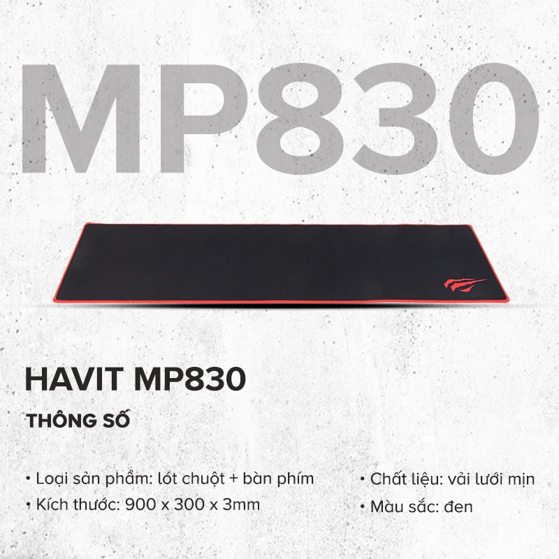 Lót Chuột Havit HV-MP830, Size 90x30x0.3cm - Chính Hãng BH 12 Tháng Dizigear