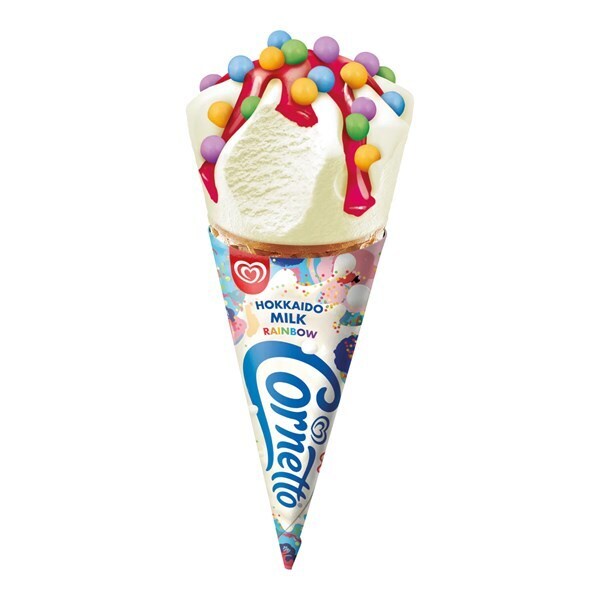 Kem Ốc Quế CORNETTO Dâu / Chocolate Hạnh Nhân / Milk Rainbow