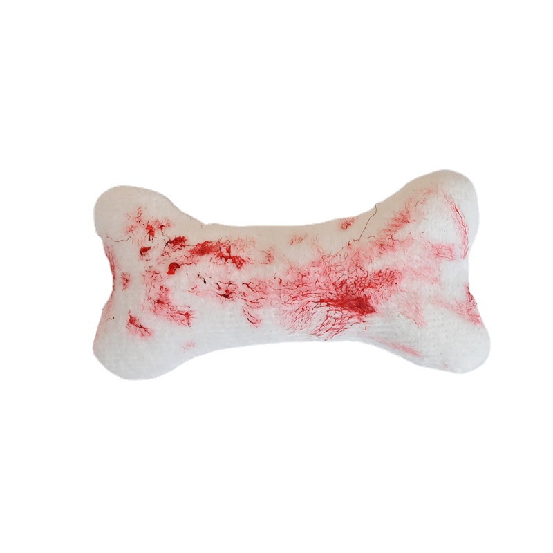 Kẹp Tóc Hình Khúc Xương Nhồi Bông Phong Cách Halloween Thời Trang