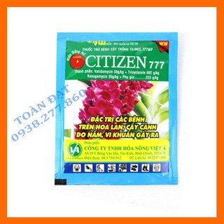 Thuốc trừ bệnh CITIZEN 777 (gói 7g), Đặc trị vi khuẩn và nấm cho hoa lan, cây cảnh