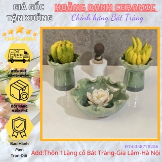 Ly bày phật thủ men hỏa biến hàng cao cấp gốm sứ Bát Tràng