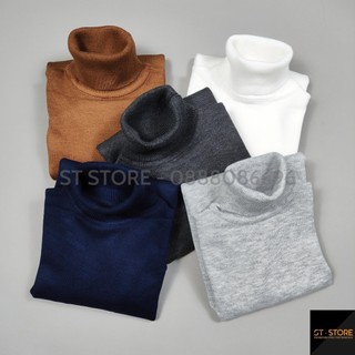 Áo len cổ lọ nam, Chất len mịn co giãn 4 chiều ST STORE