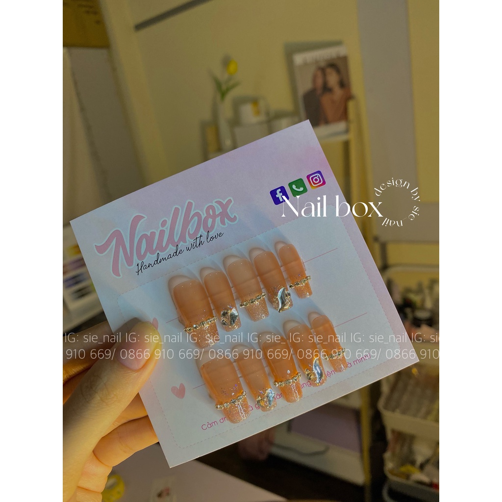 NAIL BOX- Mẫu móng dài- BST tháng 9- CD08