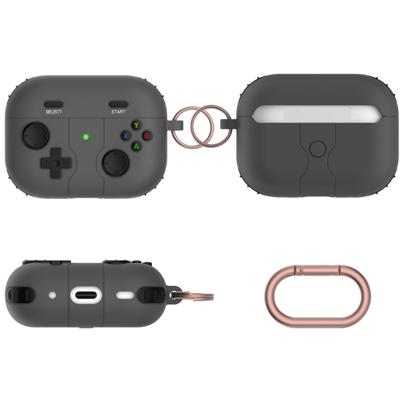 [3C] Vỏ Bảo Vệ Hộp Đựng Tai Nghe Không Dây Bluetooth Airpods-Pro 2 Bằng Silicone