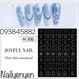 sticker nail dặm ombre