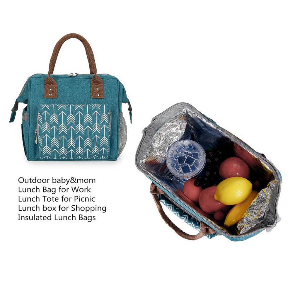 [Dolity2] Túi Đựng Hộp Cơm Trưa Cách Nhiệt Làm Mát Dành Cho Tập Luyện Tại Nhà Trường Học