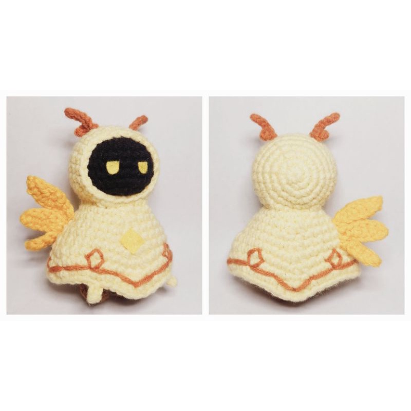 Móc khóa Genshin Impact Tinh Linh Gió móc len: Venti, Zhongli