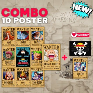 Poster Truy Nã A3 Băng Mũ Rơm One Piece Mới Nhất - Tranh Hoạt Hình One Piece Dùng Trang Trí Nội Thất