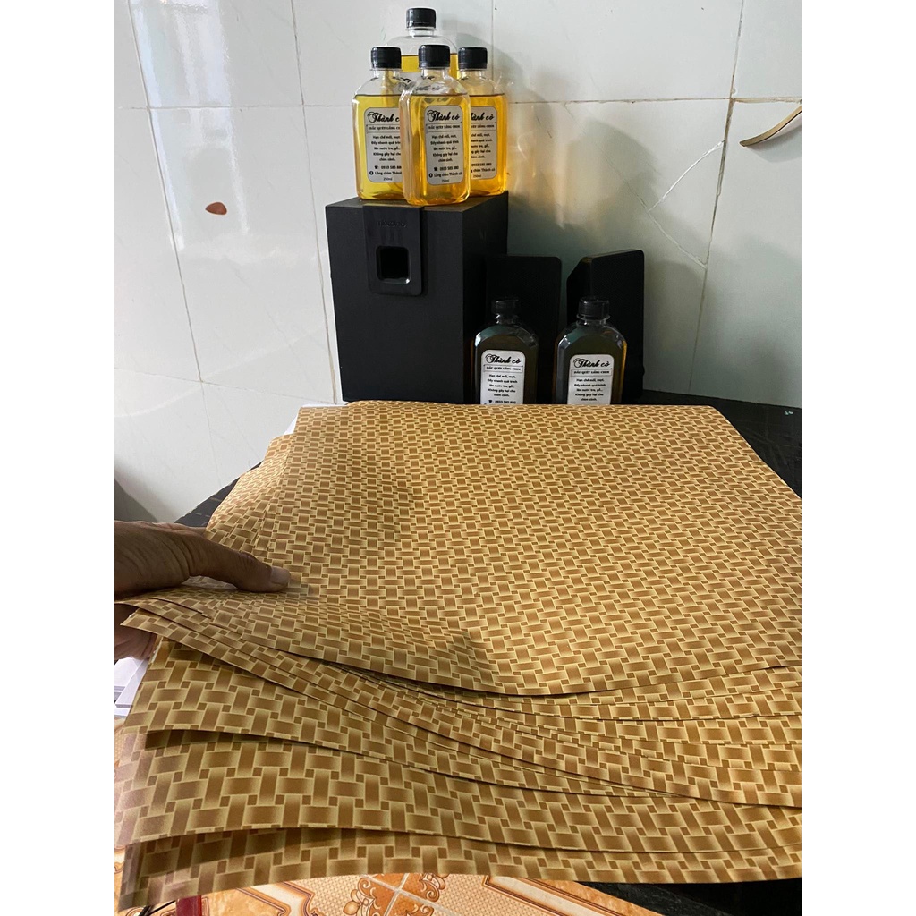 Giấy decal làm lồng chim, giấy decal dán đáy lồng chim nhiều kích thước