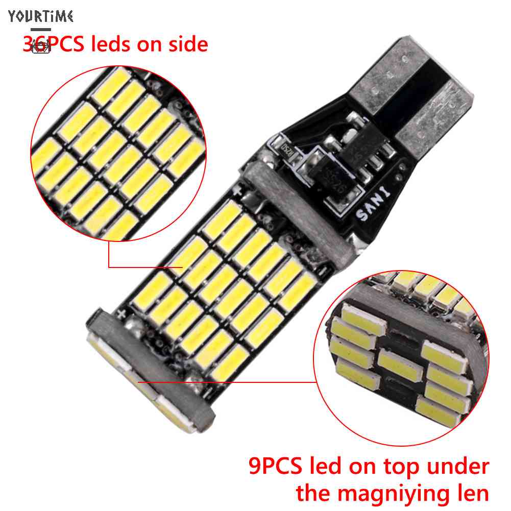 Đèn LED Tín Hiệu T15 W16W Canbus 4014 45 SMD 12V Cho Xe Hơi
