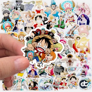 Hình dán anime one piece - set 50 sticker one piece luffy - giấy decal đẹp chống nước - size 4-5 cm