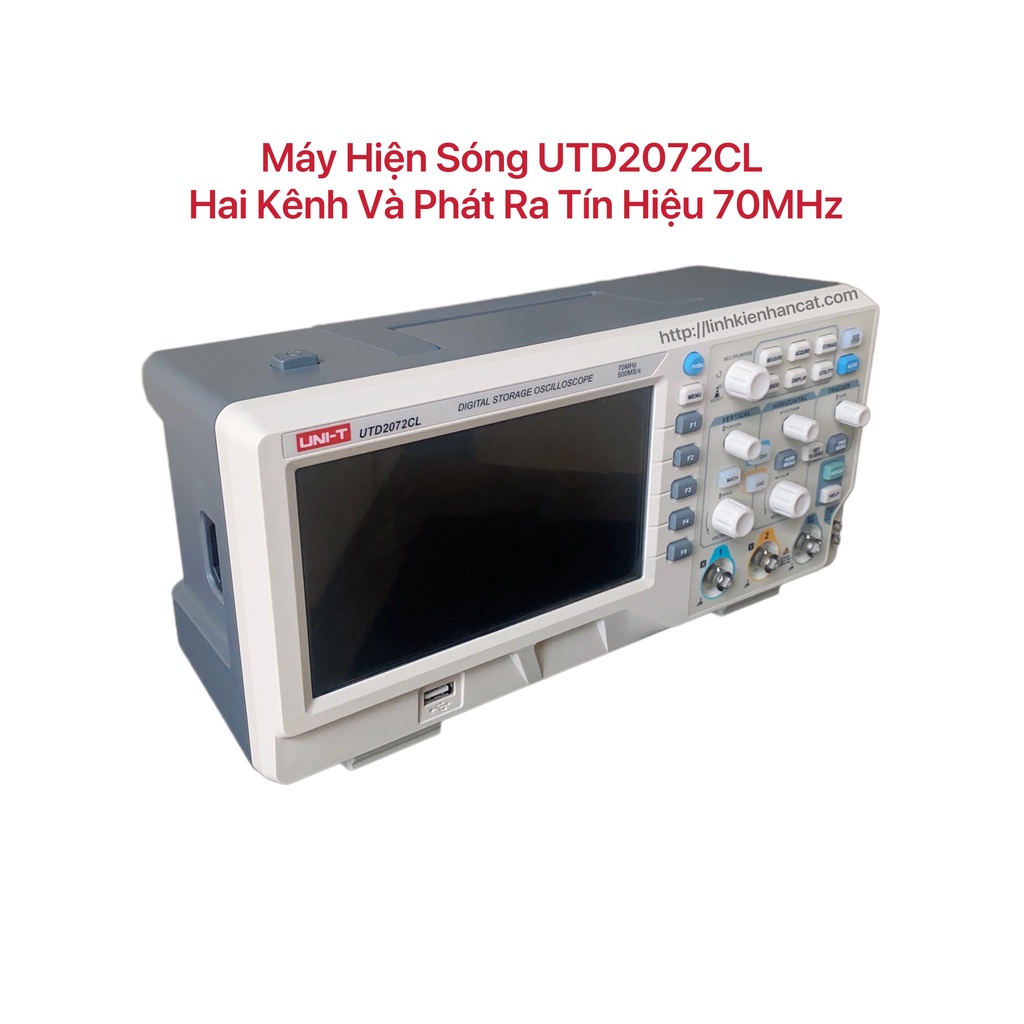 Máy Hiện Sóng UTD2072CL Hai Kênh Và Phát Ra Tín Hiệu 70MHz