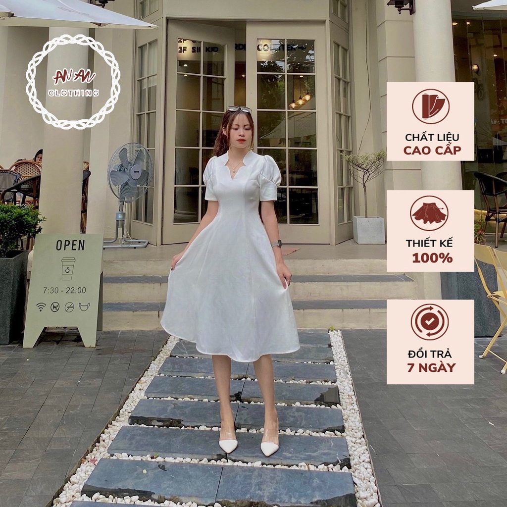Đầm Công Sở Thiết Kế Cao Cấp, Đầm Dự Tiệc Sang Chảnh Chất Vải Đẹp Thoáng Mát - Anan Clothing