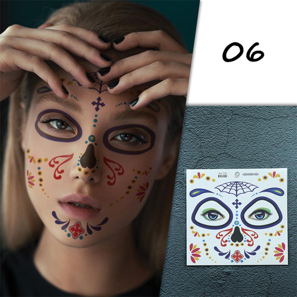 Hình Xăm Dán Tạm Thời I6M4 Họa Tiết Halloween Vui Nhộn Chống Thấm Nước Và Mồ Hôi