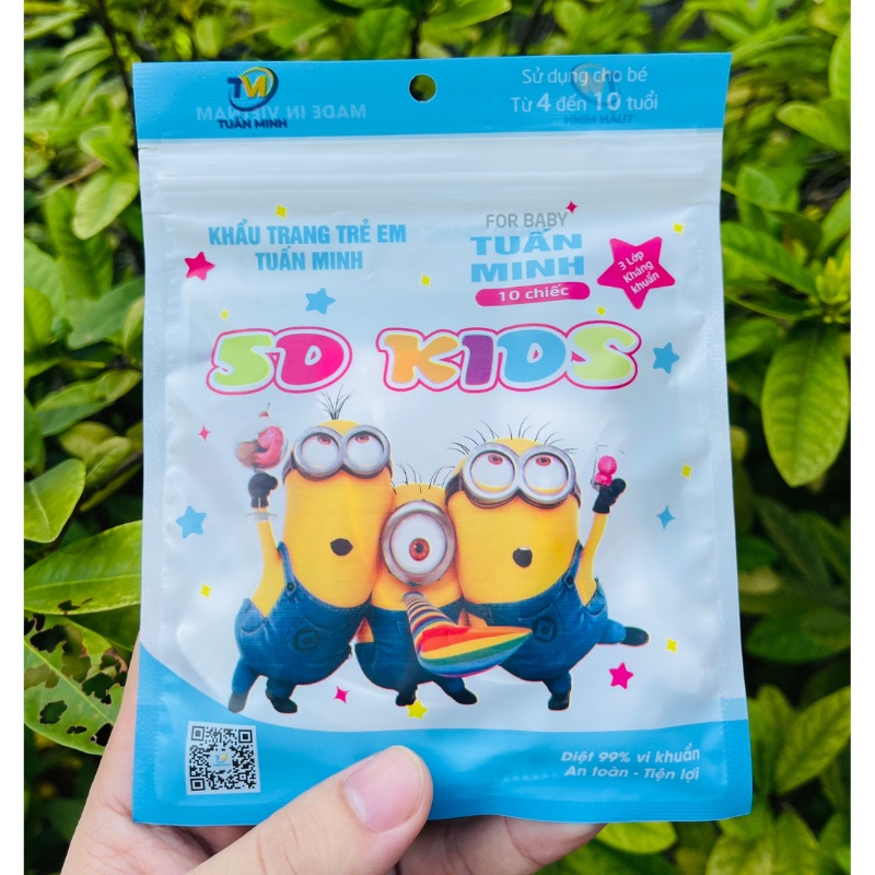 Khẩu trang y tế 5D cho bé-Khẩu trang 5D trẻ em