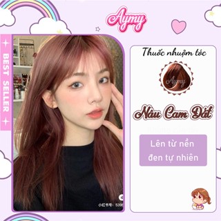  Thuốc Nhuộm Tóc Màu NÂU CAM ĐẤT Không Tẩy | Chuẩn Chính Hãng Tại Nhà Aymy 
