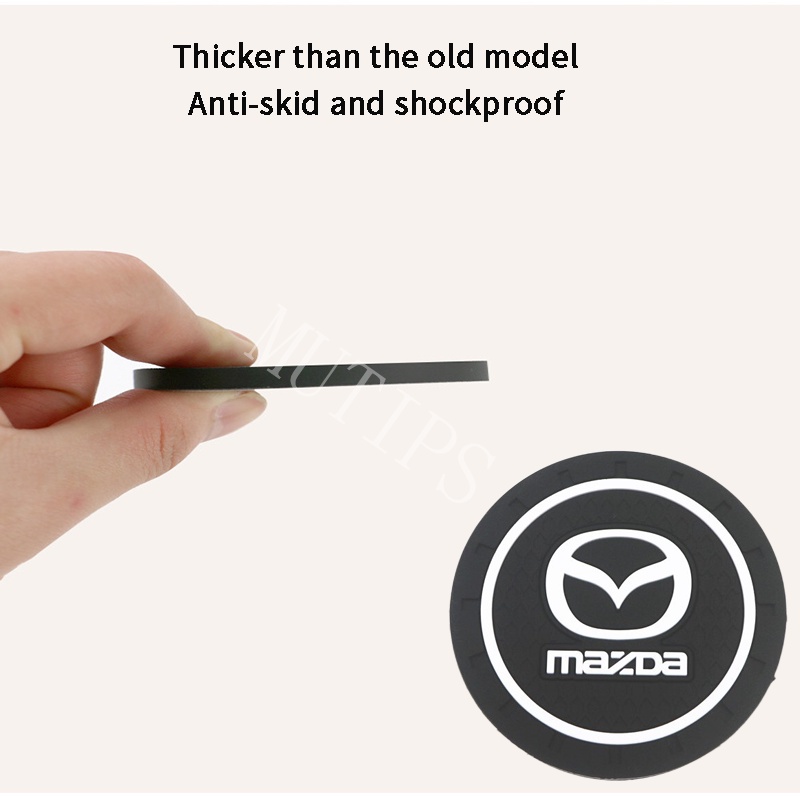 MAZDA Thảm Lót Cốc Nước Bằng Silica Gel Chống Trượt Chuyên Dùng Cho Xe Hơi Mazda2 6 5 3 CX5 CX30 CX8 CX3 gp bl