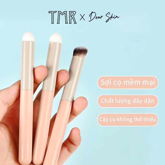 Cọ Môi Che Khuyết Điểm Đa Năng Rosé TMR Cọ đầu tròn màu hồng linh hoạt tán son siêu đỉnh che khuyết điểm