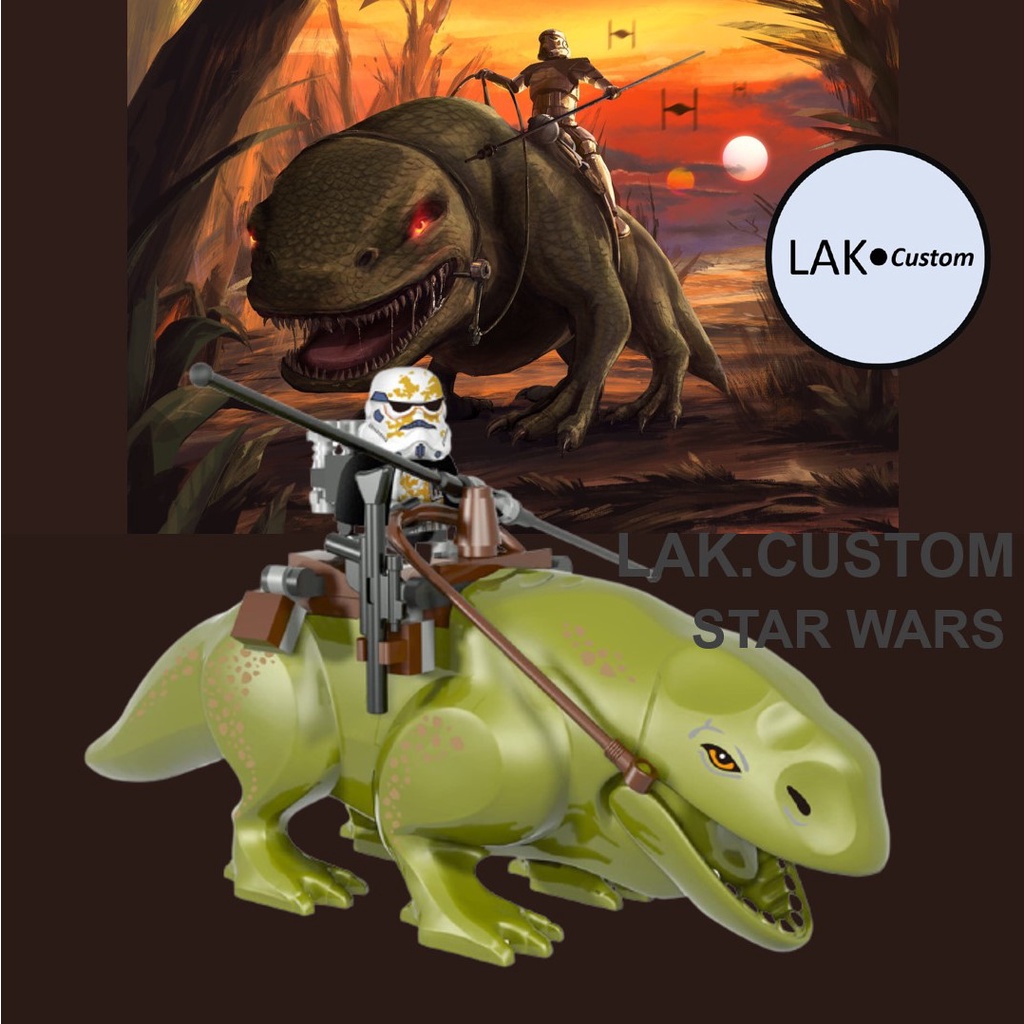 THÚ CƯỠI DEWBACK VÀ SANDTROOPER, THÚ CƯỠI TAUNTAUN ( LEGO STAR WARS )