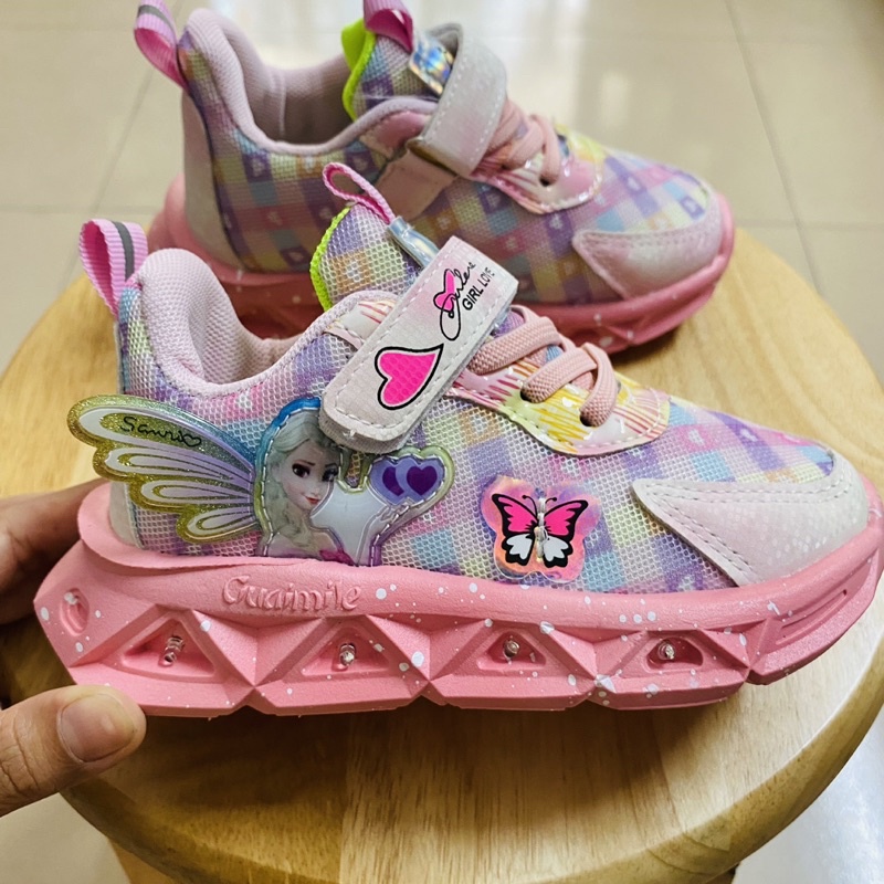 Giày thể thao công chúa Elsa có đèn cho bé gái 2-9 tuổi