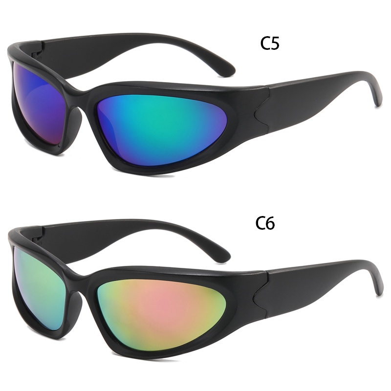 COD Kính Mát Hình Chữ Nhật Phong Cách Punk Vintage Thời Trang Cho Nam Nữ