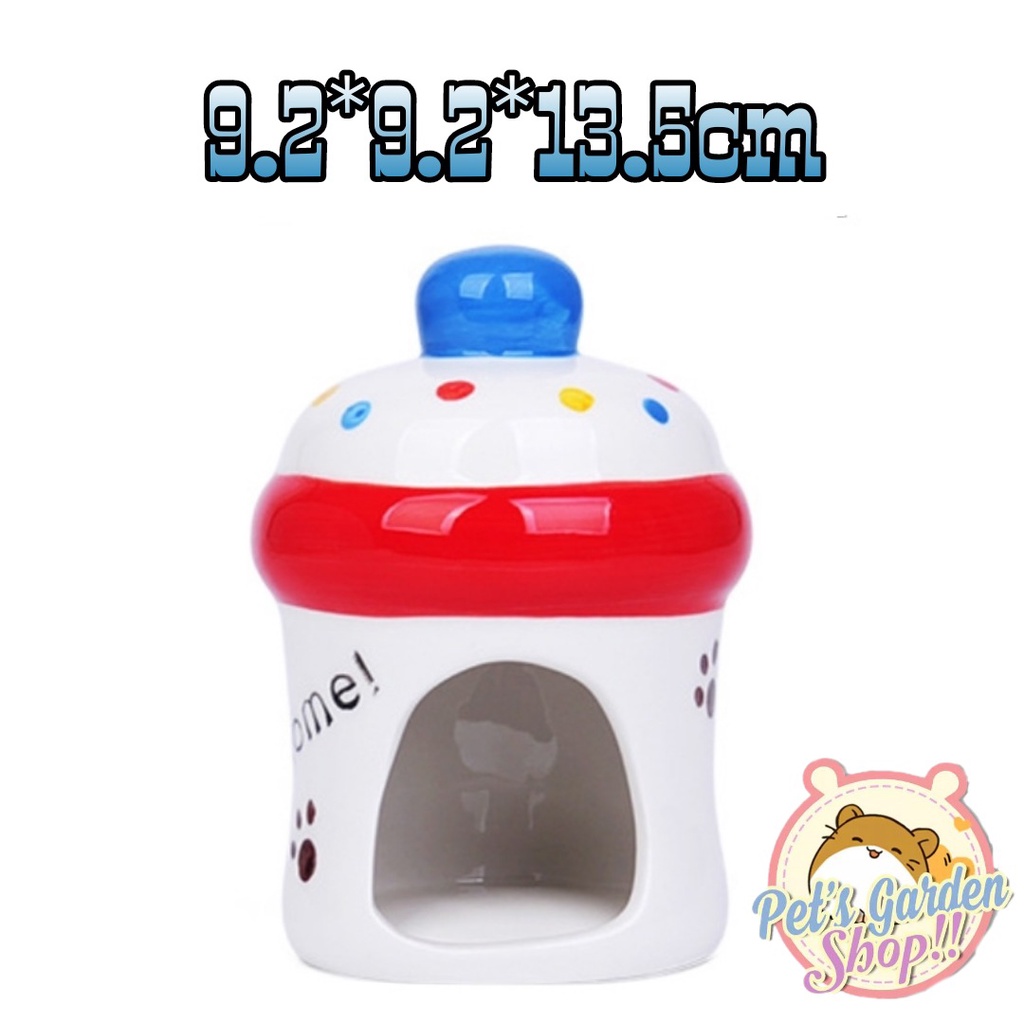 Nhà sứ hình bình sữa cho hamster