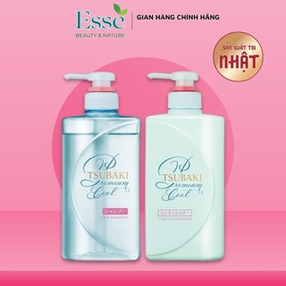 Bộ Dầu Gội Tsubaki Xanh 490ml/chai - Tsubaki Premium Cool Mát Lạnh SẠCH DẦU - CHÍNH HÃNG