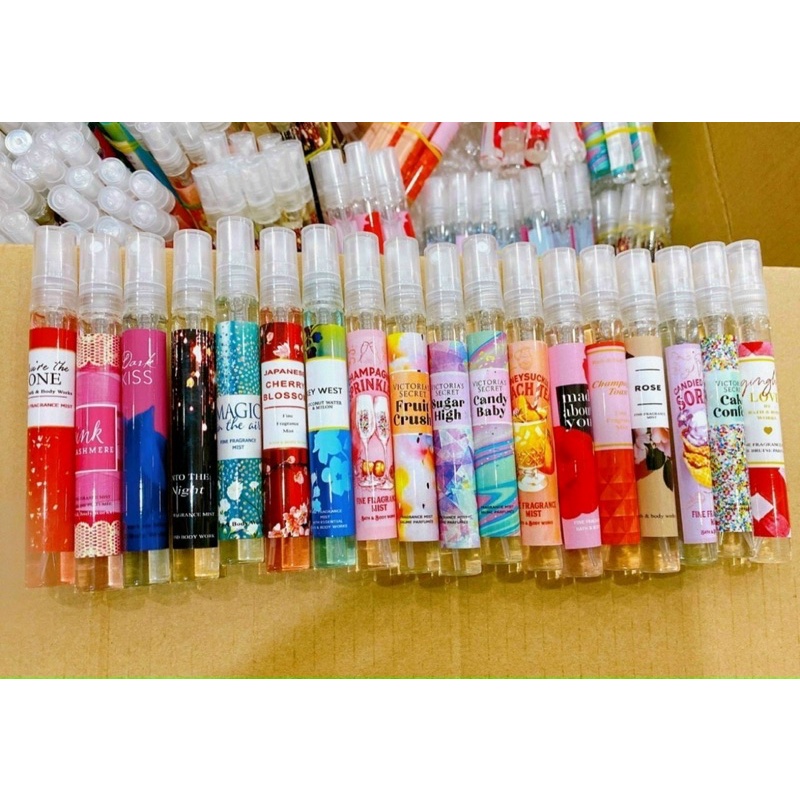 Body Mist 10ml xịt thơm toàn thân chai thuỷ tinh