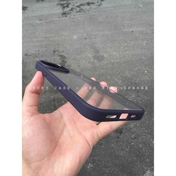 Ốp LIKGUS Viền màu lưng trong iPhone 14/14Max/14Pro/14ProMax/13ProMax/13Pro/13