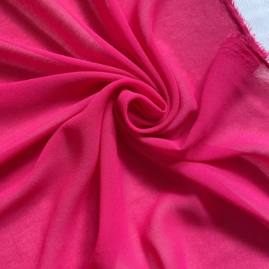 Vải Voan Chiffon Màu Hồng Cánh Sen Khổ 1m5 - Mỏng Rũ Phải Lót, Giãn Nhẹ - May Áo Dài, Đầm, Làm Vải Lót