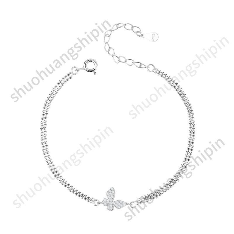 Vòng Tay Hình Bướm Đính Đá Phong Cách Thời Trang Hàn Quốc