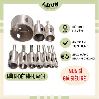 Mũi khoét kính / mũi khoét gạch / mũi tạo lỗ / mũi khoan chén đủ kích cỡ