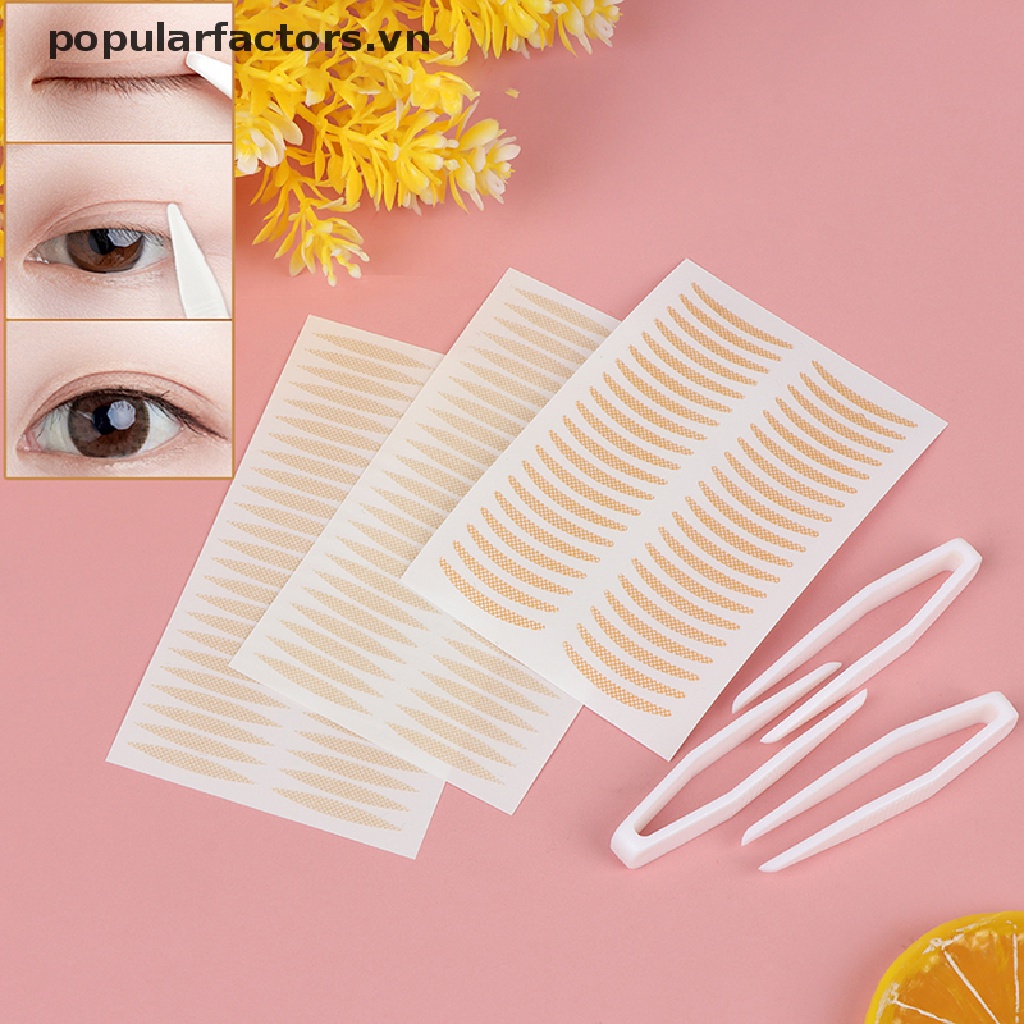 Set 200 Miếng Dán Kích Mí Vô Hình Dạng Lưới Ren [VN]