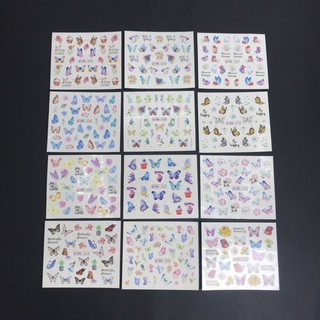 Sticker nước dán móng hoa bươm