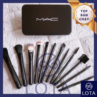 Bộ cọ trang điểm 12 món MAC, dụng cụ makeup, đồ nghề make up chuyên nghiệp, cọ đánh phấn, cọ mắt
