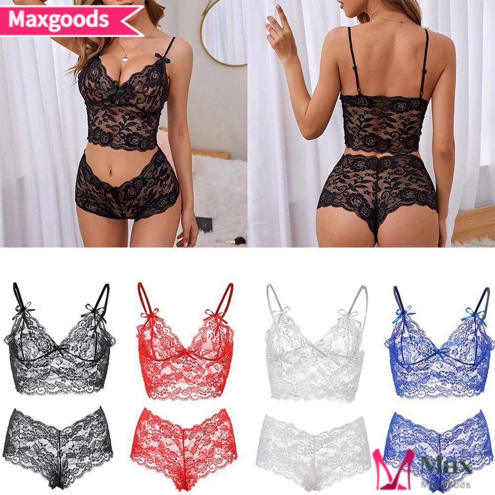 Maxg Cami Áo Hai Dây Với Quần Lót Đính Nơ Bướm Gợi Cảm Hàng Mới