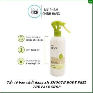 TTBC Body THE FACE SHOP Peel Contains 5 Exfollating Ingredients 300ml dạng xịt có vòi
