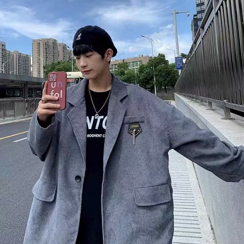 Áo Khoác Vest Vải Nhung Thời Trang Cao Cấp 2022 Cho Nam