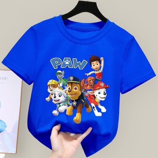 Áo thun cho bé hình cậu bé và 6 con chó PAW ( Bé trai và gái).áo cho bé từ 6kg-30kg.AL39,