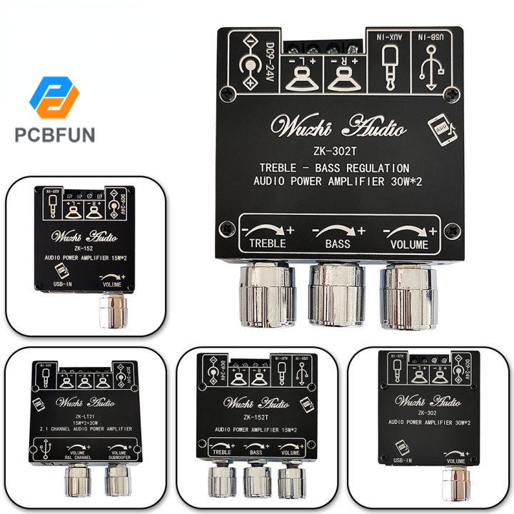 Mô Đun Khuếch Đại Âm Thanh Bluetooth Kỹ Thuật Số Kênh Kép 2.0 2.1 ZK-152 152T 302T LT21