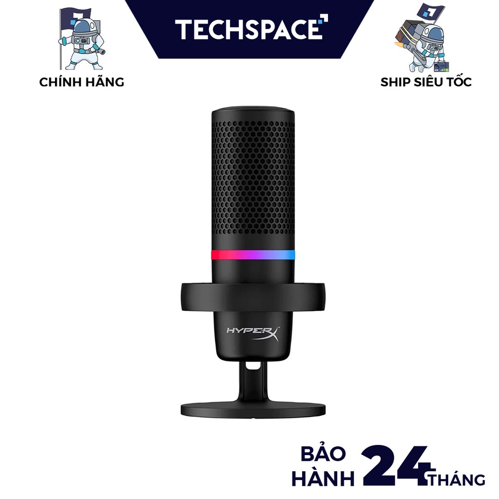 Mic thu âm HyperX DuoCast RGB (Hàng chính hãng) -Bảo hành 24 tháng